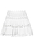 Greta white lace-trimmed cotton-blend mini skirt - Charo Ruiz
