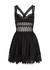Marilyn black lace-trimmed cotton-blend mini dress - Charo Ruiz