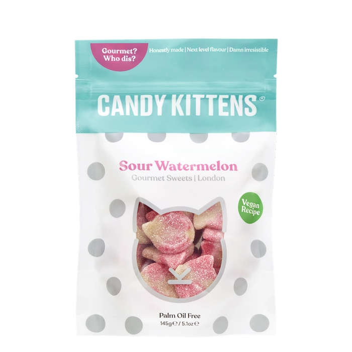 Candy Kittens Sour Watermelon Gourmet Sweets 145g