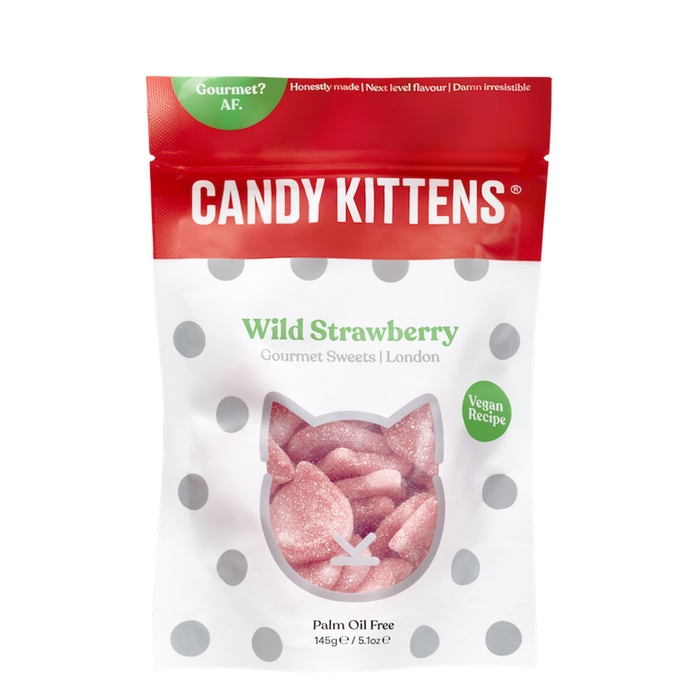 Candy Kittens Wild Strawberry Gourmet Sweets 145g