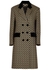 Printed double-breasted flannel coat - Paco Rabanne