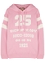 Pink printed hooded cotton sweatshirt - Gucci