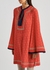 Red GG-print silk crepe de chine tunic - Gucci