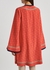 Red GG-print silk crepe de chine tunic - Gucci