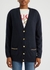 Navy embellished cashmere cardigan - Gucci