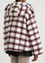 White checked hooded bouclé tweed jacket - Gucci