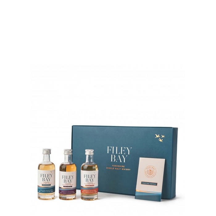SPIRIT OF YORKSHIRE Filey Bay Yorkshire Single Malt Whisky Tasting Experience Gift Pack 3 X 50ml