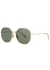 Gold-tone octagon-frame sunglasses - Celine
