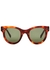 Baby Audrey tortoiseshell round-frame sunglasses - Celine