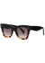 Black square-frame sunglasses - Celine