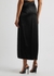 Black twist-effect stretch-silk midi skirt - Magda Butrym