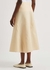 Cream panelled gabardine midi skirt - Jil Sander