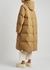 Camel quilted shell coat - Jil Sander