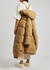 Camel quilted shell coat - Jil Sander