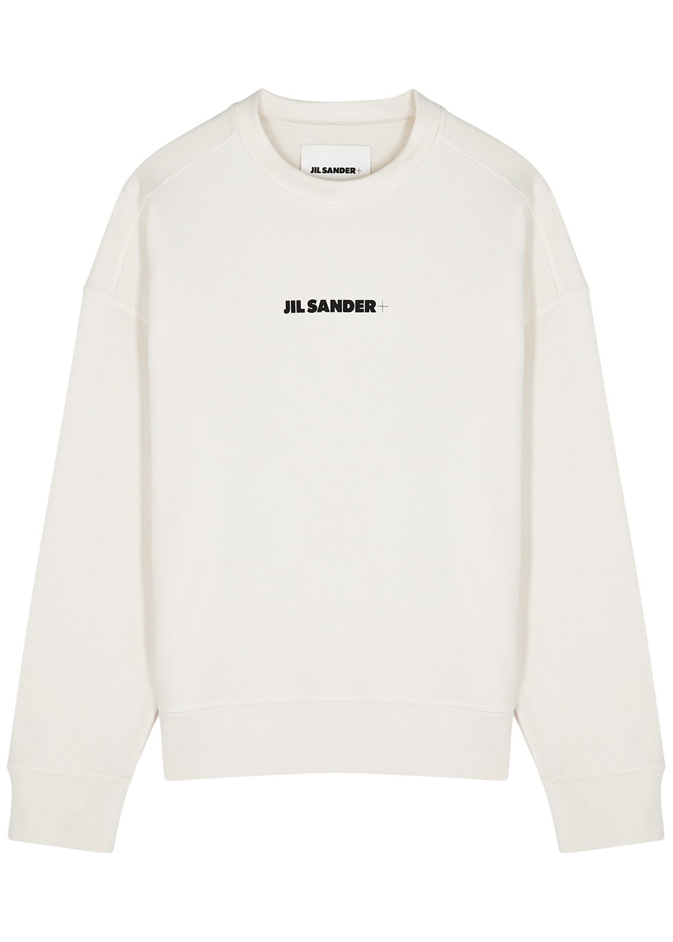 Jil Sander Off-white logo cotton sweatshirt - Harvey Nichols