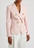 Light pink double-breasted wool blazer - Balmain