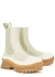 Trace 40 cream faux leather Chelsea boots - Stella McCartney