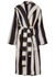 Unisex striped hooded terry cotton robe - Tekla