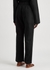 Unisex black flannel pyjama trousers - Tekla