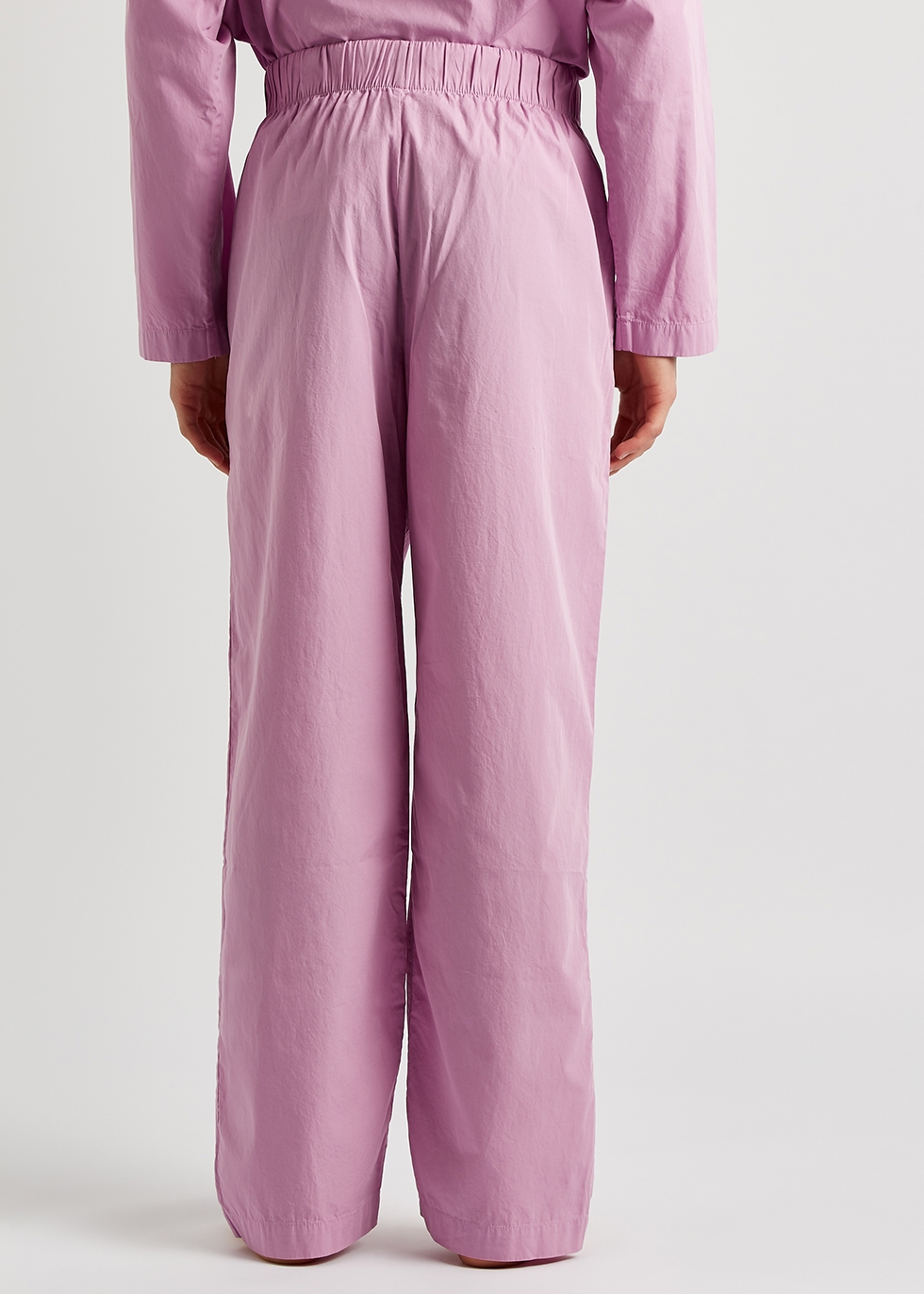 Tekla Unisex purple poplin pyjama trousers - Harvey Nichols