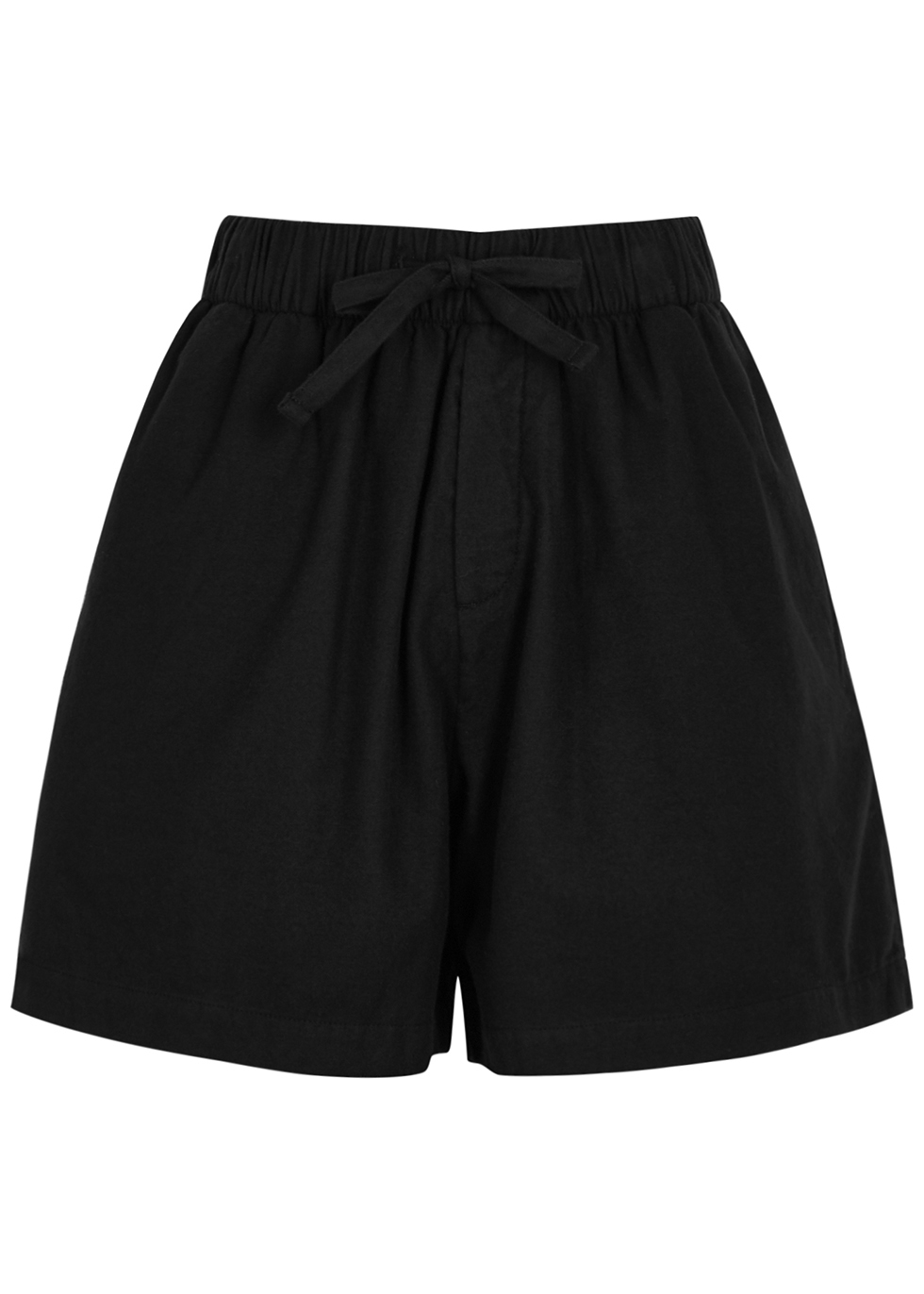 Tekla Unisex black flannel pyjama shorts - Harvey Nichols