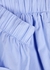 Unisex light blue poplin pyjama shorts - Tekla