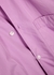 Unisex pink poplin pyjama top - Tekla