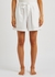 Unisex white poplin pyjama shorts - Tekla
