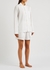 Unisex white poplin pyjama shorts - Tekla