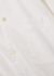 Unisex white poplin pyjama shirt - Tekla