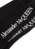 Black logo cotton-blend socks - Alexander McQueen