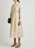 Ivory eyelet-embroidered cotton shirt dress - Tory Burch