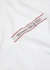 White logo-trimmed cotton sweatshirt - Alexander McQueen