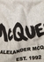Grey logo mélange cotton sweatpants - Alexander McQueen
