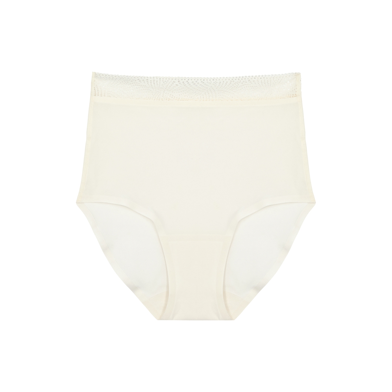 Chantelle Soft Stretch Ivory Lace-trimmed Hipster Briefs