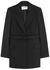 VLogo black belted wool blazer - Valentino