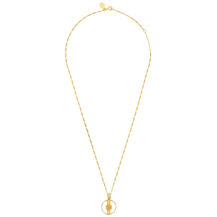 V By Laura Vann Cindy 18kt Gold-plated Necklace