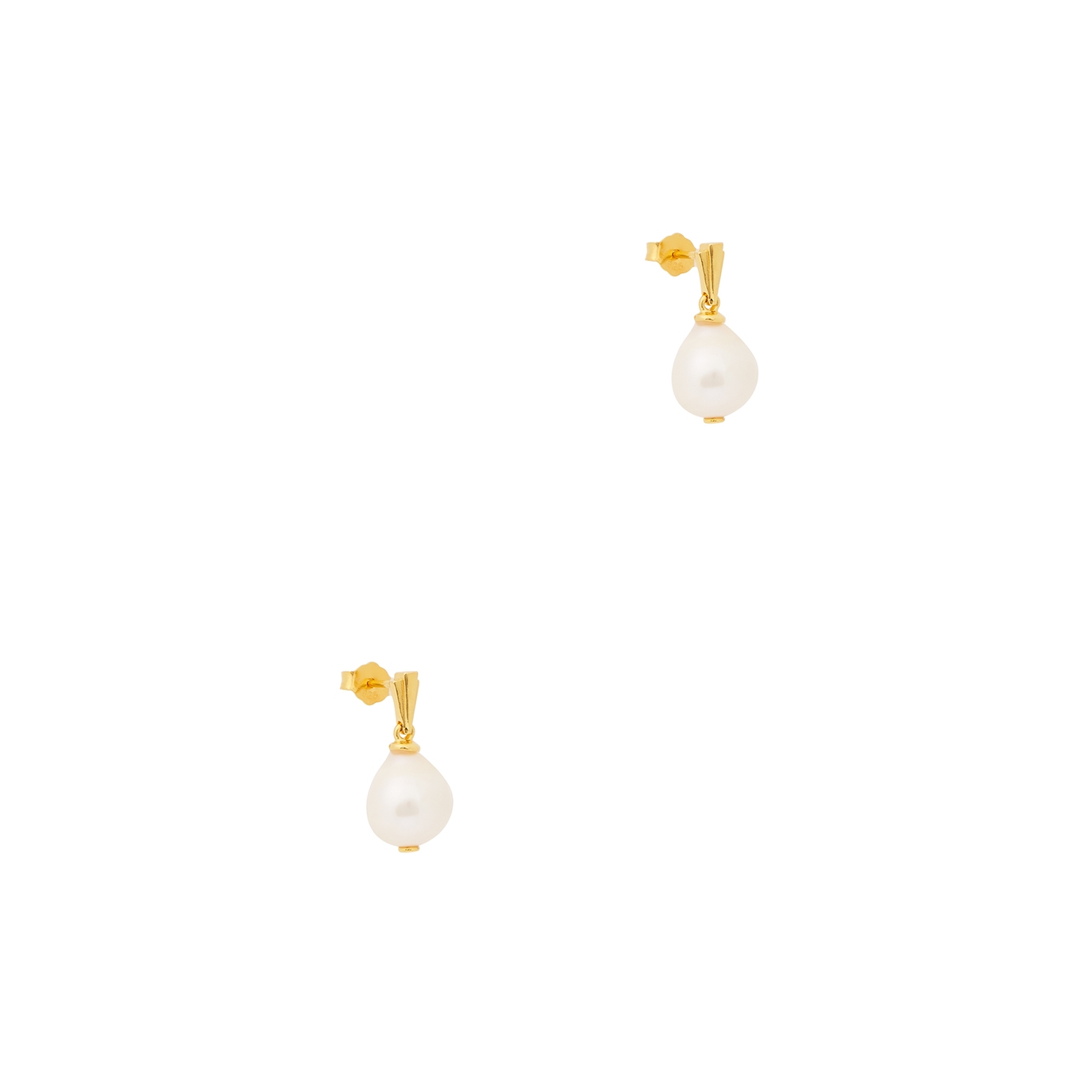 Coco Pearl and 18kt Gold-plated Earrings