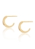 Jada embellished 18kt gold-plated hoop earrings - V by Laura Vann