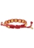 Valentino Garavani Rockstud dark red rope bracelet - Valentino