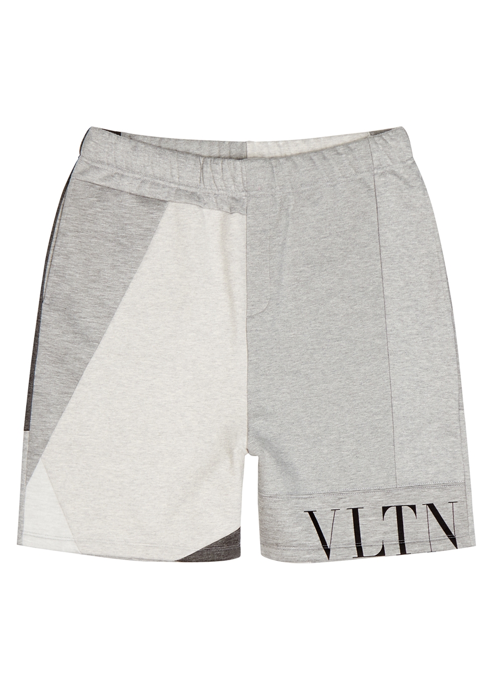 VLTN grey panelled shorts