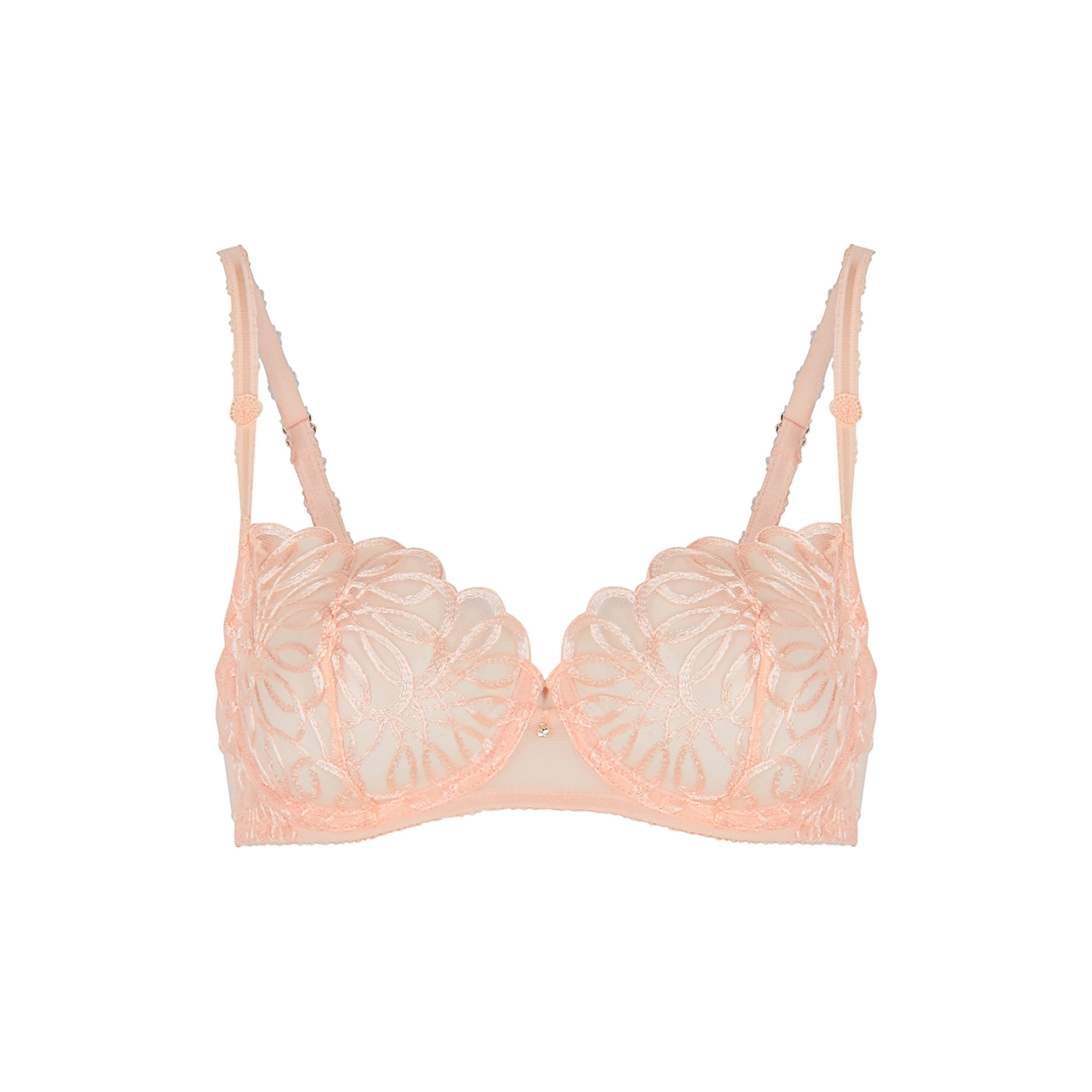 Wacoal Reflexion Embroidered Tulle Underwired Bra - Light Pink - 30E