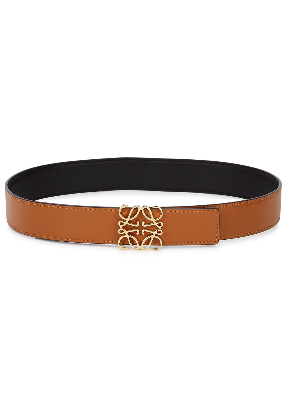 Loewe Anagram reversible leather belt - Harvey Nichols