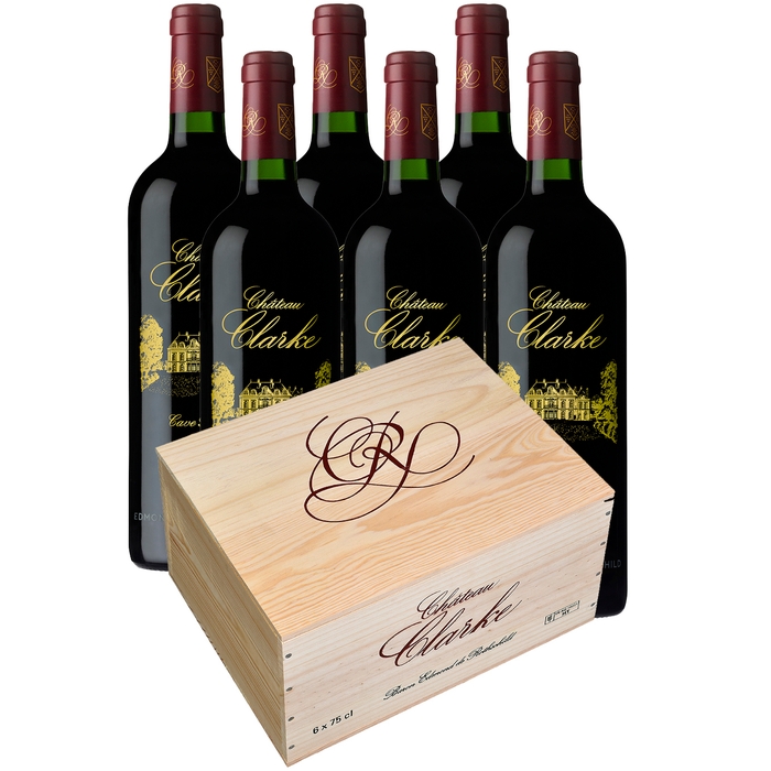 The Rothschild Collection Château Clarke Listrac-Médoc 2010 Limited Edition - Original Wooden Case Of Six
