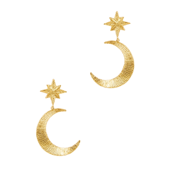 Soru Jewellery Orion 18kt Gold-plated Drop Earrings