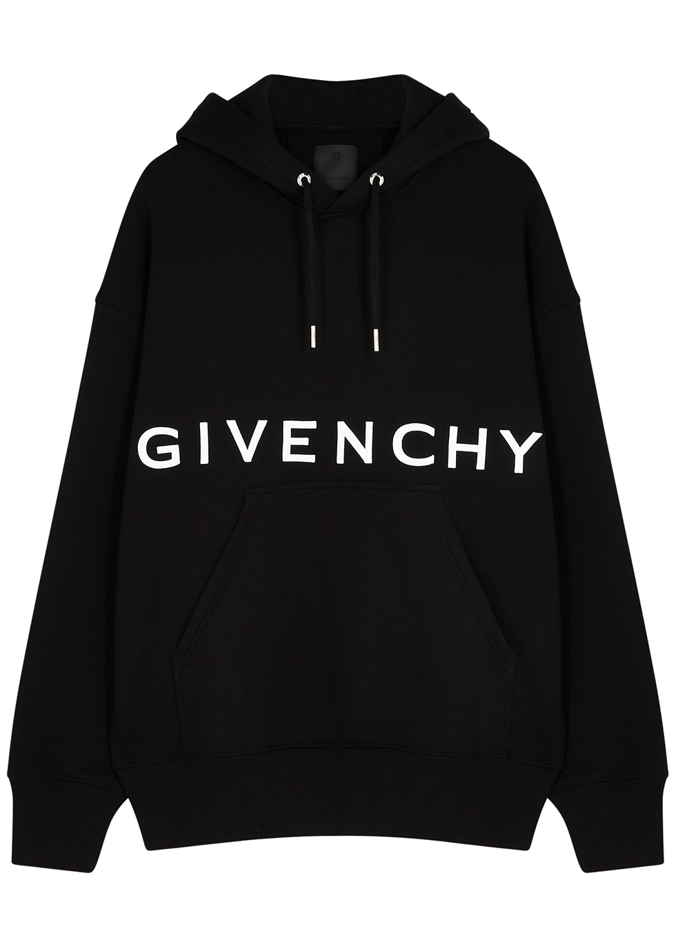 Givenchy Black logo-embroidered cotton 