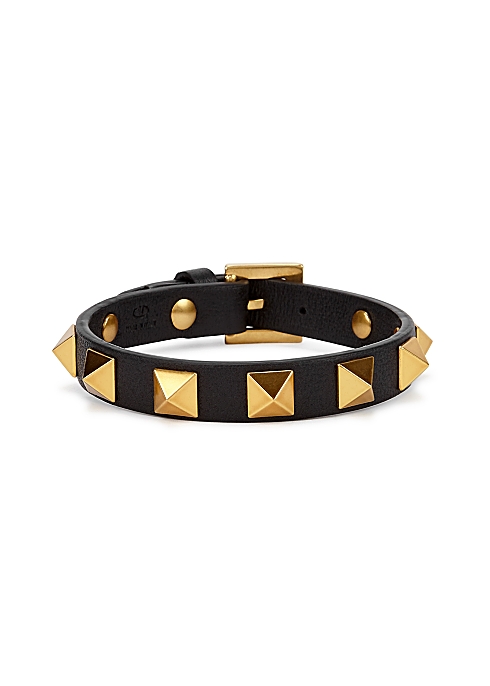 Valentino Valentino Rockstud leather bracelet - Harvey