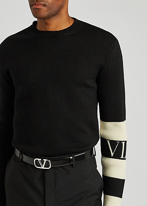 Valentino Garavani VLogo leather belt - Harvey Nichols