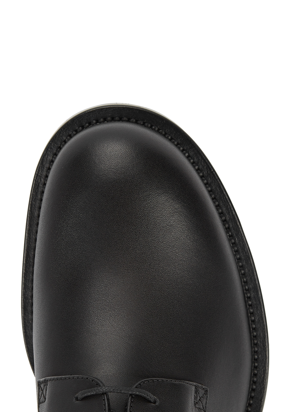 Valentino Valentino Garavani black leather Derby shoes - Harvey 