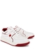 Valentino Garavani One Stud white and red leather sneakers - Valentino